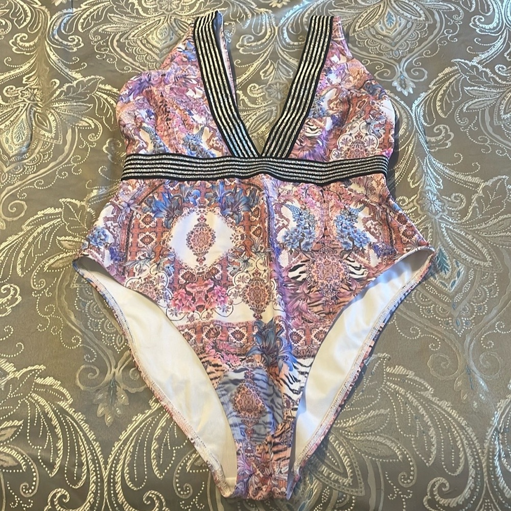 ASOS Multicolor Patterned Swimsuit - Picture 3 of 5